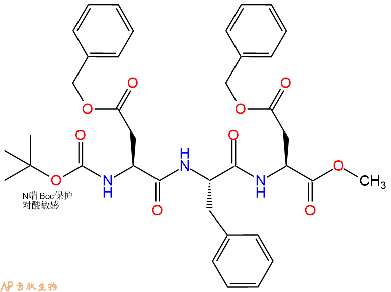 专肽生物产品三肽Boc-Asp(OBzl)-Phe-Asp(OBzl)--甲酯化1448070-47-0