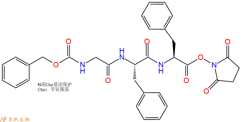 专肽生物产品三肽Cbz-Gly-Phe-Phe-N-Hydroxysuccinimidester64504-44-5