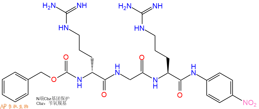 专肽生物产品标记肽Z-D-Arg-Gly-Arg-对硝基苯胺.2HCl113711-77-6