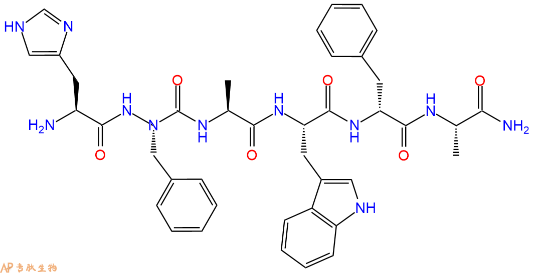 专肽生物产品六肽His-azaPhe-Ala-Trp-DPhe-Ala-NH21093755-32-8
