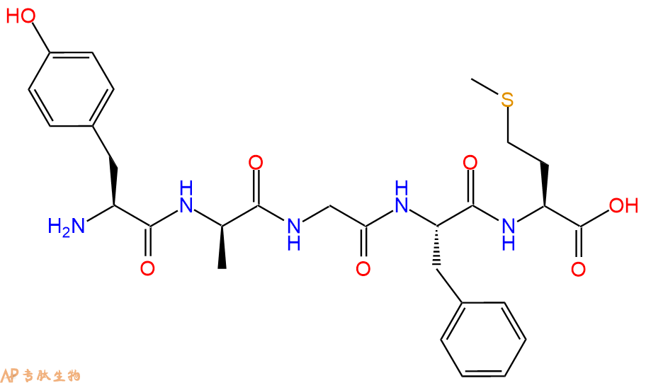 专肽生物产品五肽Tyr-DAla-Gly-Phe-Met61370-87-4