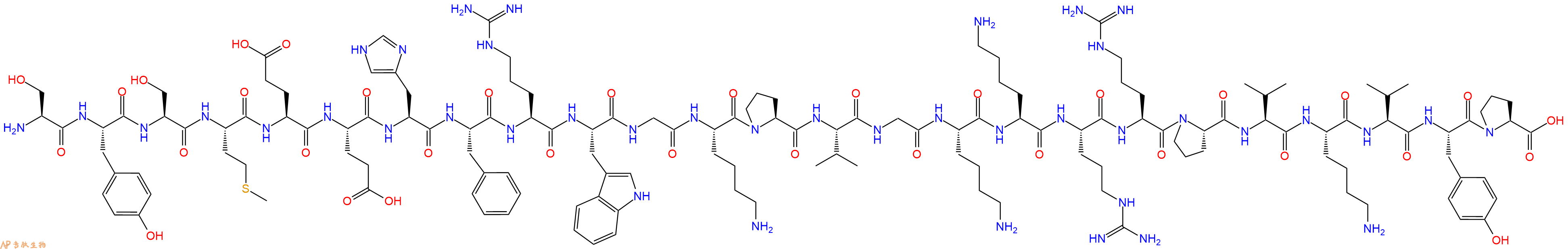 专肽生物产品促肾上腺皮质激素Endo-4a-Glu-ACTH (1-24) (human, bovine, ra1815618-18-8