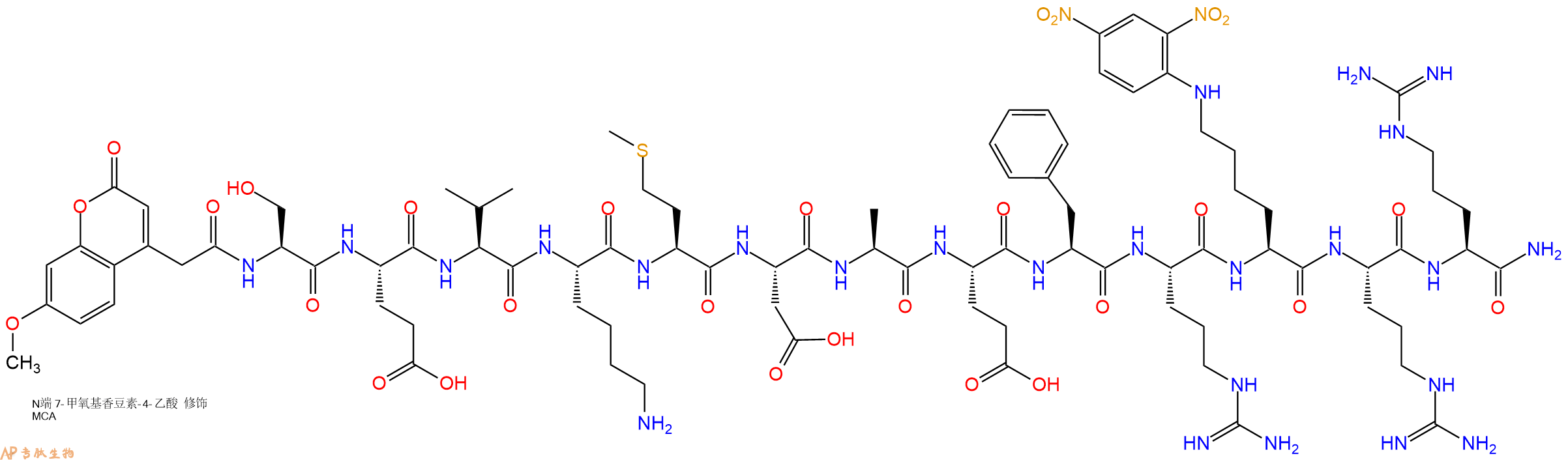 多肽生物产品Mca-Amyloid β/A4 Protein Precursor₇₇₀ (667-676)-Ly1802078-33-6