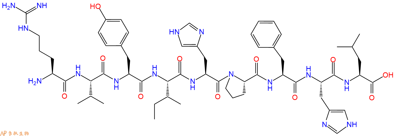 专肽生物产品血管紧张素(Des-Asp¹)-Angiotensin I56317-01-2