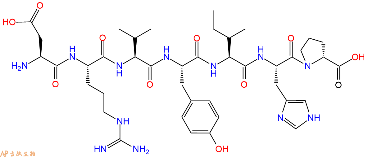 多肽生物产品(D-Pro⁷)-Angiotensin I/II (1-7) trifluoroacetate s586962-44-9