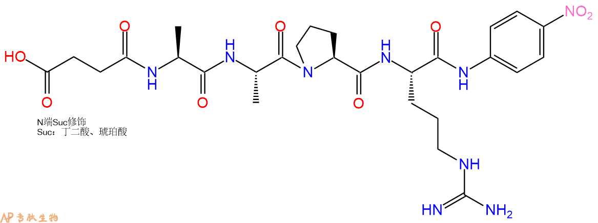 专肽生物产品四肽Suc-Ala-Ala-Pro-Arg-对硝基苯胺131068-47-8