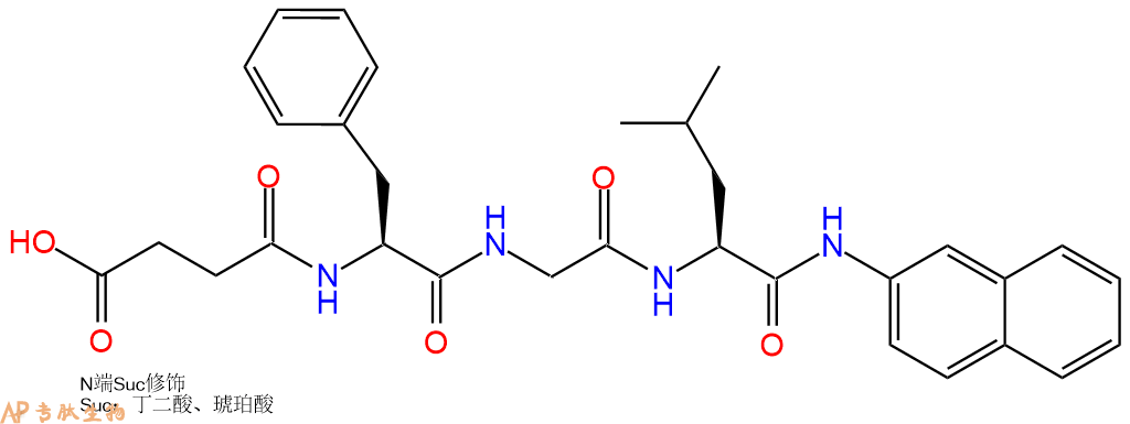专肽生物产品三肽Suc-Phe-Gly-Leu-βNA202000-07-5