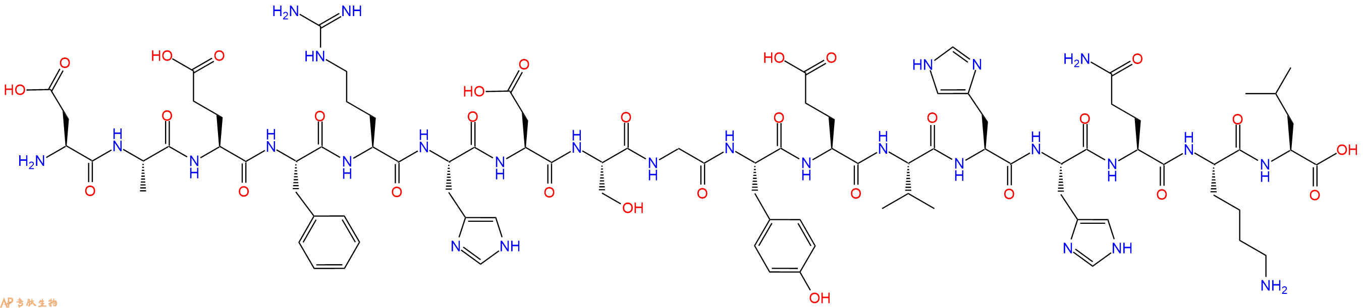 专肽生物产品淀粉肽β-Amyloid (1-17)、Aβ1-17186319-72-2
