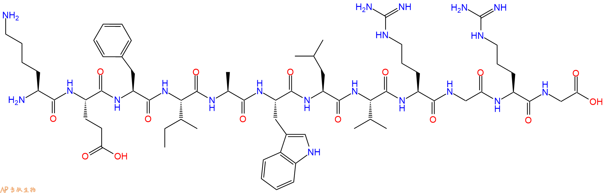 专肽生物产品十二肽KEFIAWLVRGRG