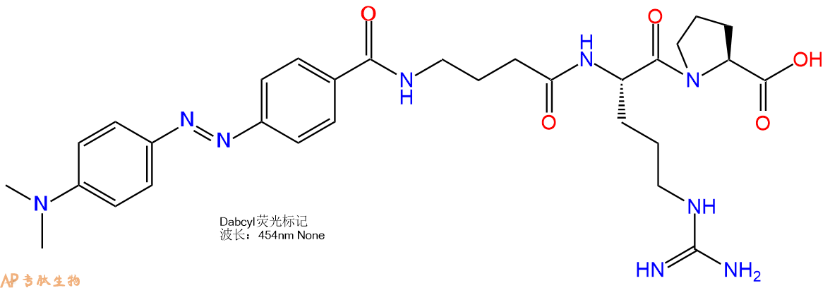 专肽生物产品三肽DABCYL-Gaba-Arg-Pro