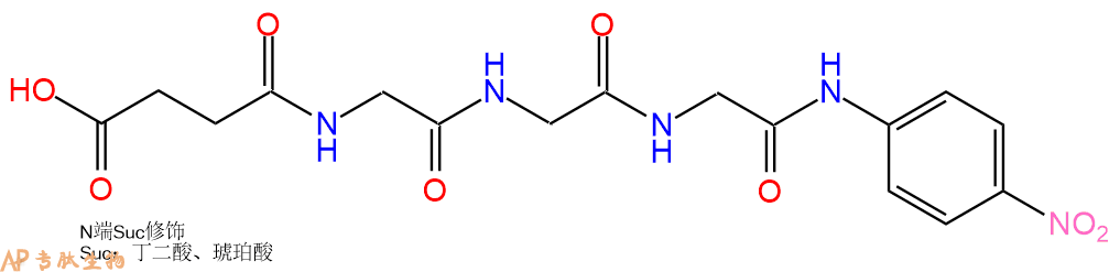 专肽生物产品三肽Suc-Gly-Gly-Gly-对硝基苯胺61043-71-8