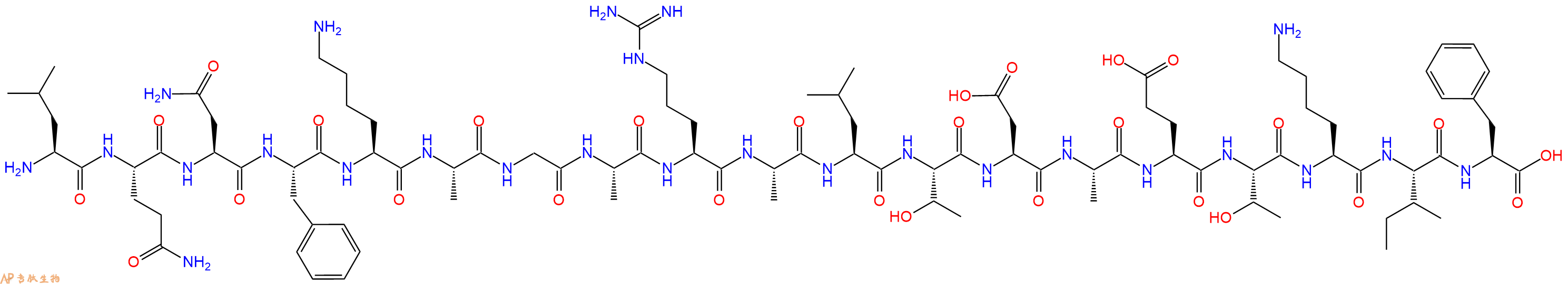 专肽生物产品十九肽LQNFKAGARALTDAETKIF