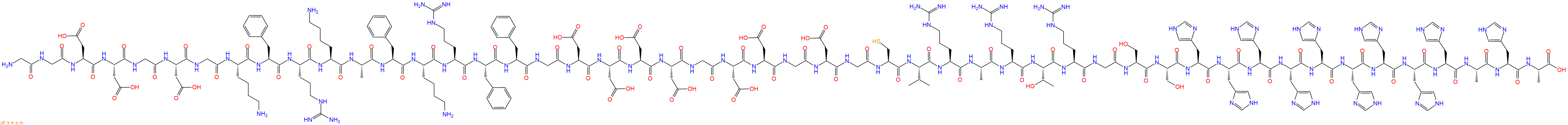 专肽生物产品Gly-Gly-Asp-Asp-Gly-Asp-Gly-Lys-Phe-Arg-Lys-Ala-Ph
