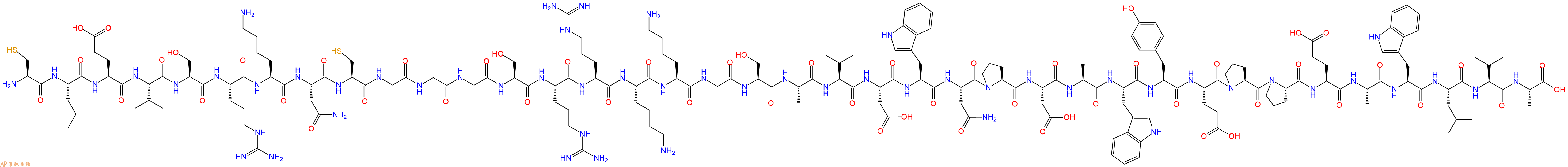 专肽生物产品Cys-Leu-Glu-Val-Ser-Arg-Lys-Asn-Cys-Gly-Gly-Gly-Se
