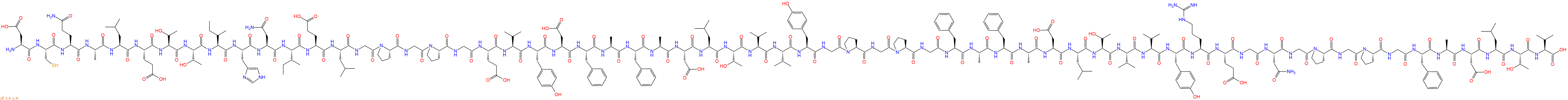 专肽生物产品Asp-Cys-Gln-Ala-Leu-Glu-Thr-Thr-Ile-His-Asn-Ile-Gl