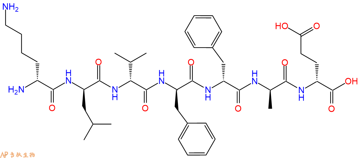 专肽生物产品七肽DLys-DLeu-DVal-DPhe-DPhe-DAla-DGlu