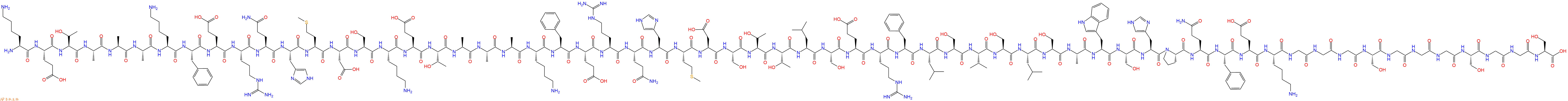 专肽生物产品Lys-Glu-Thr-Ala-Ala-Ala-Lys-Phe-Glu-Arg-Gln-His-Me