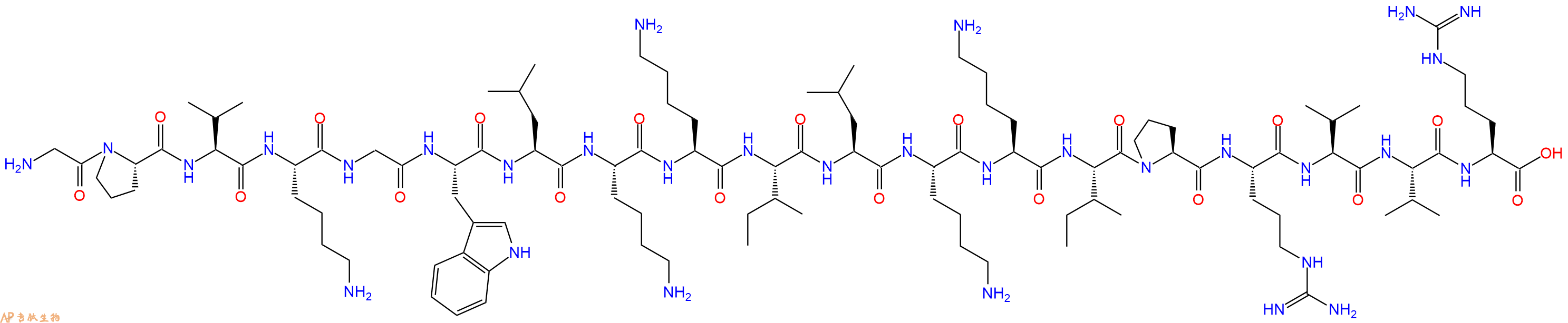 专肽生物产品十九肽GPVKGWLKKILKKIPRVVR