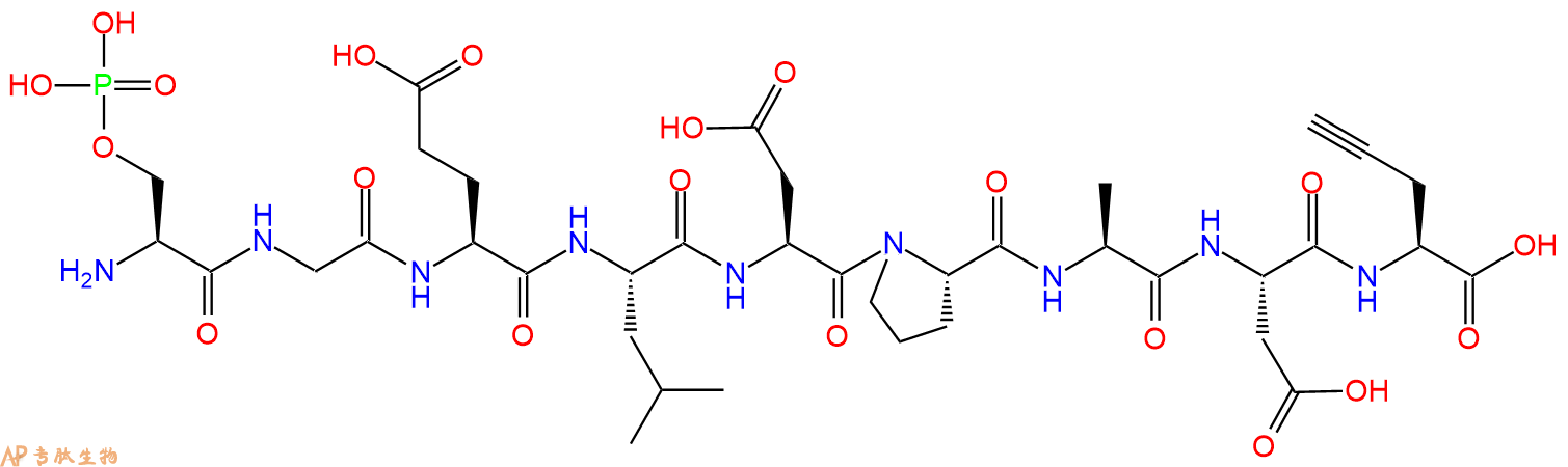 专肽生物产品九肽pSer-GELDPAD-Pra