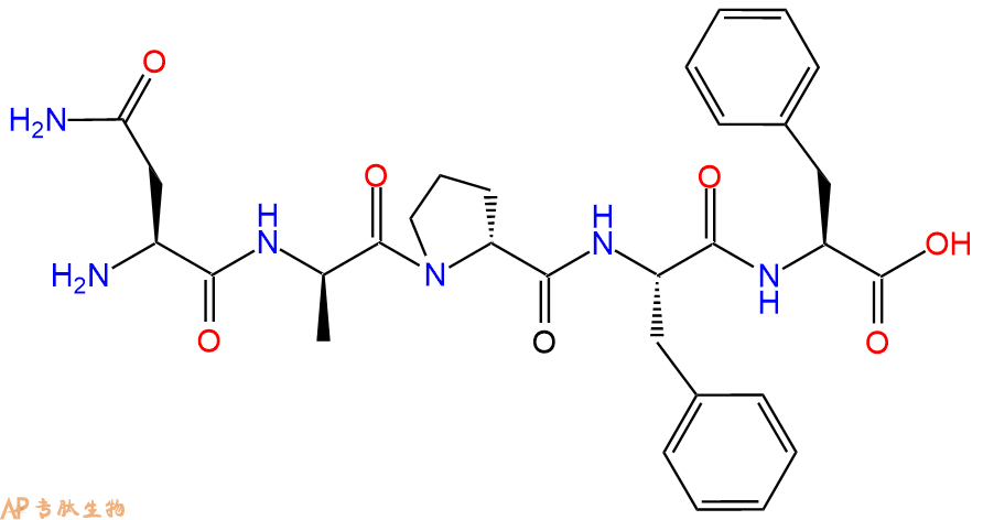 专肽生物产品五肽Asn-DAla-DPro-Phe-Phe