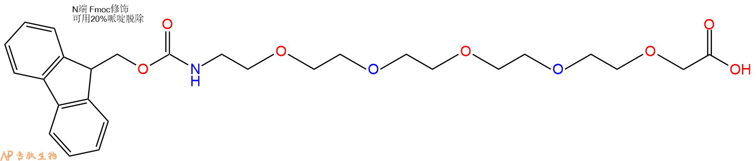 专肽生物产品Fmoc-PEG5-acetic acid635287-26-2