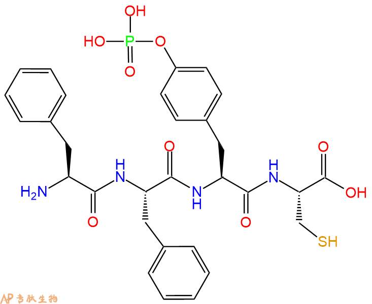 专肽生物产品四肽Phe-Phe-Tyr(PO3H2)-Cys