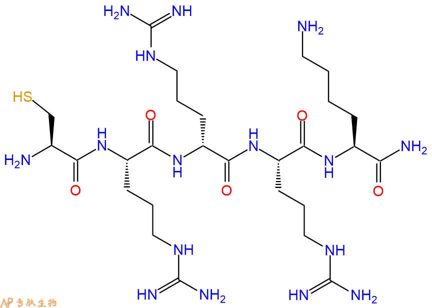 专肽生物产品五肽Cys-Arg-DArg-Arg-Lys-NH2