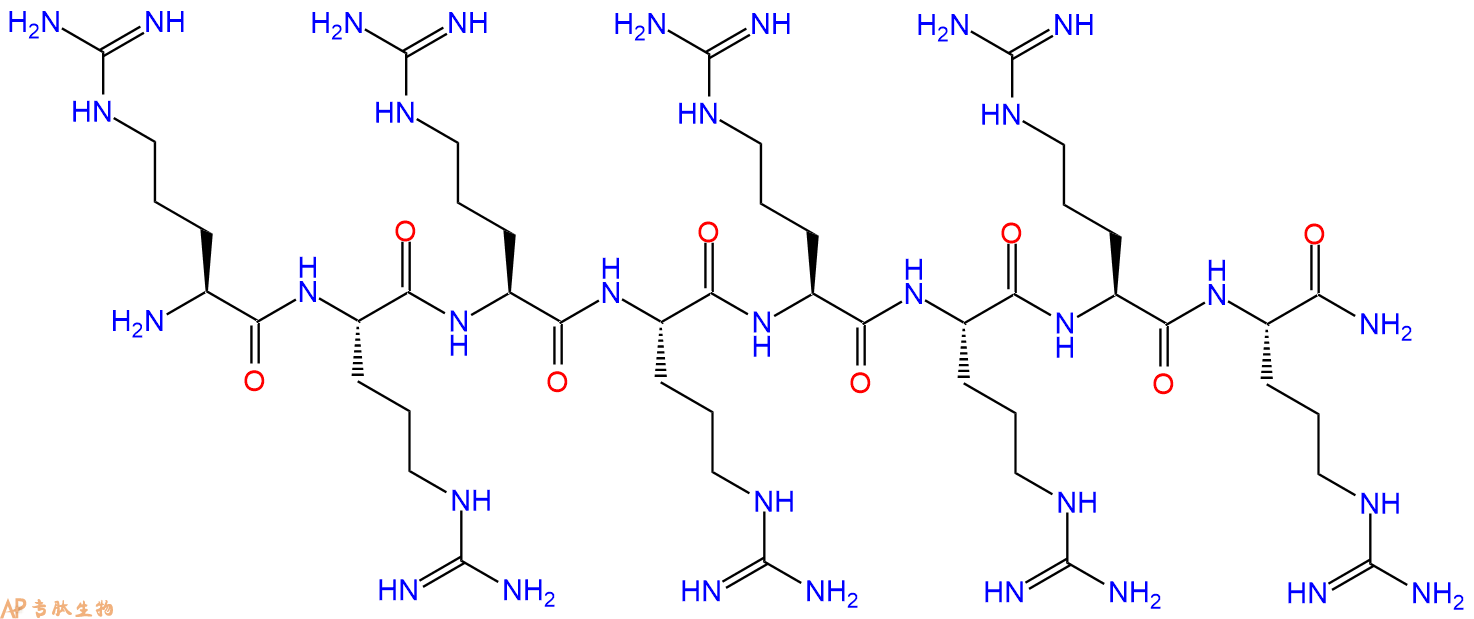 专肽生物产品八聚精氨酸-酰胺化、Arg8-NH2、R8-NH2、(Arg8)-NH2