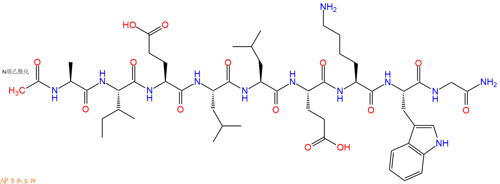 专肽生物产品九肽Ac-AIELLEKWG-NH2