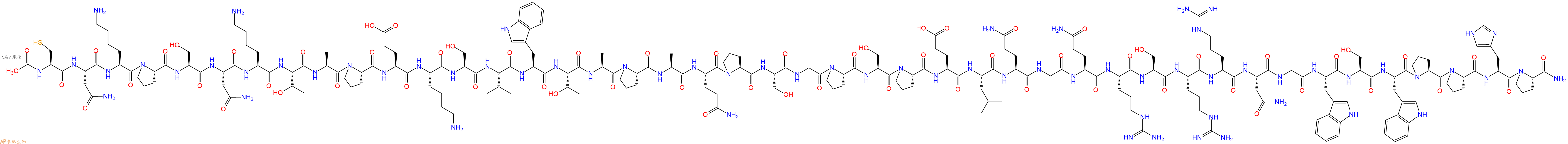 专肽生物产品Ac-Cys-Asn-Lys-Pro-Ser-Asn-Lys-Thr-Ala-Pro-Glu-Lys