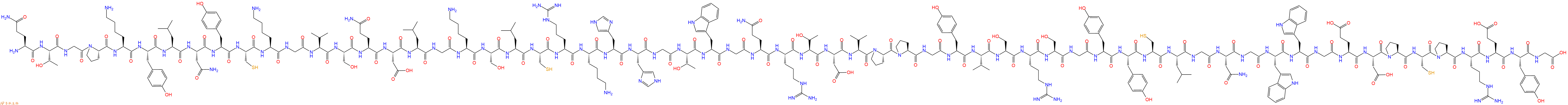 专肽生物产品Gln-Thr-Gly-Pro-Lys-Tyr-Leu-Asn-Tyr-Cys-Lys-Gl