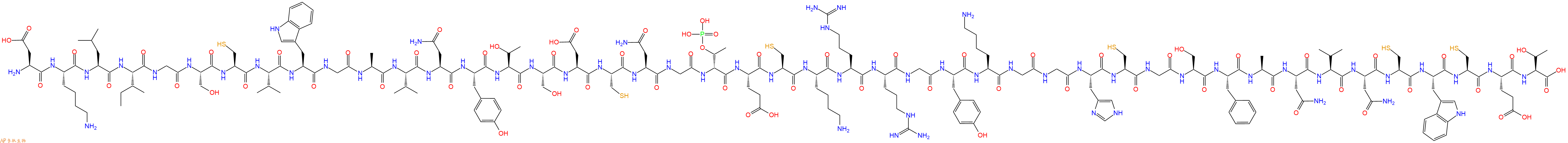 专肽生物产品Asp-Lys-Leu-Ile-Gly-Ser-Cys-Val-Trp-Gly-Ala-Va