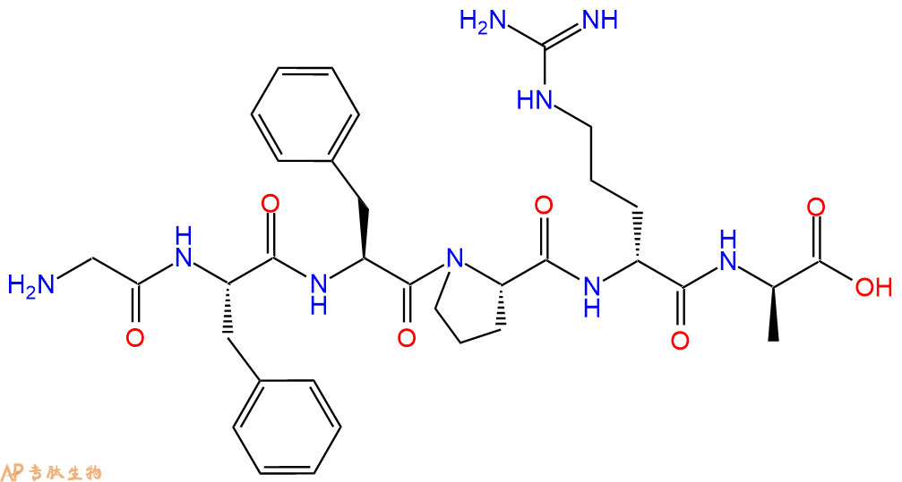 专肽生物产品六肽Gly-Phe-Phe-Pro-DArg-DAla