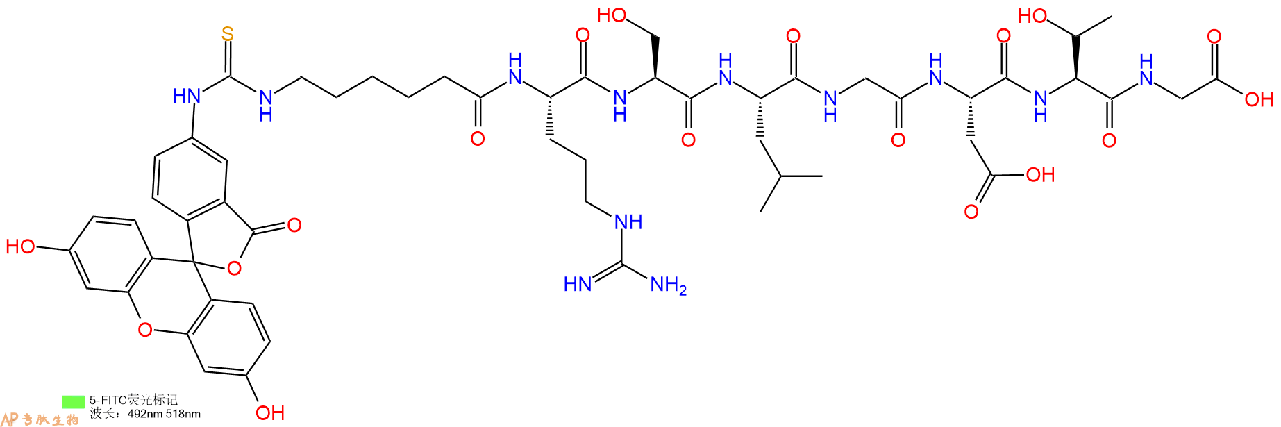 专肽生物产品八肽Fitc-Acp-RSLGDTG