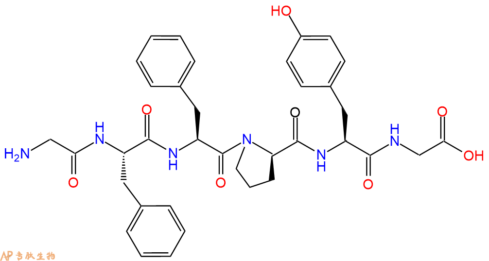 专肽生物产品六肽Gly-Phe-Phe-DPro-Tyr-Gly