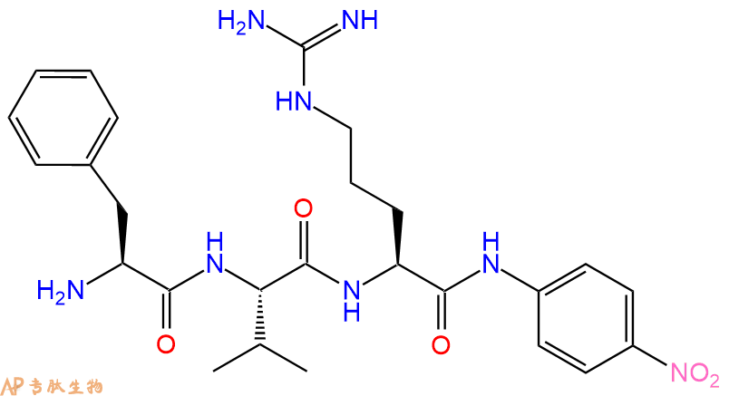 专肽生物产品三肽Phe-Val-Arg-对硝基苯胺