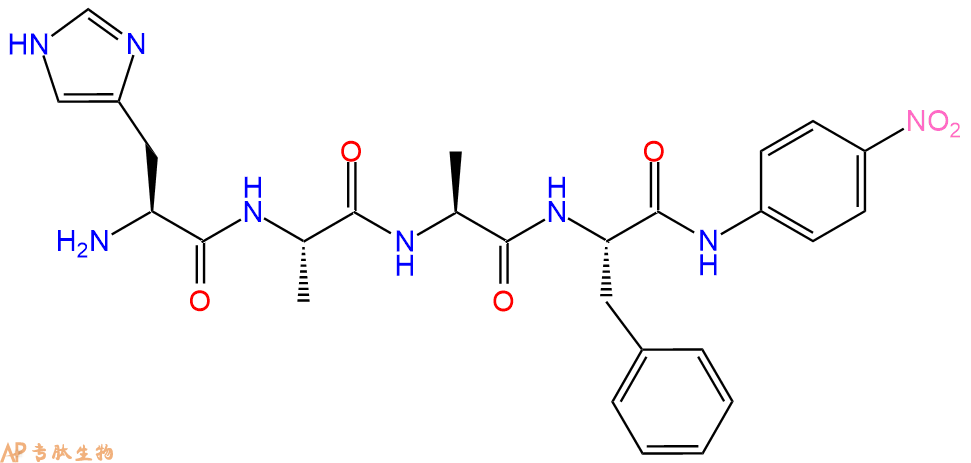专肽生物产品四肽His-Ala-Ala-Phe-对硝基苯胺