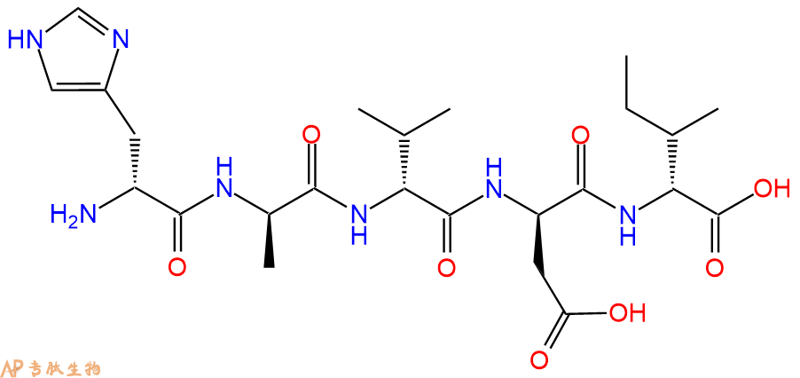 专肽生物产品五肽DHis-DAla-DVal-DAsp-DIle