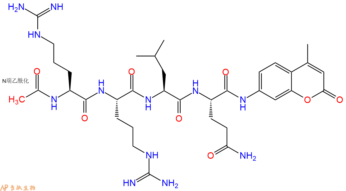 专肽生物产品Ac-Arg-Arg-Leu-Gln-AMC