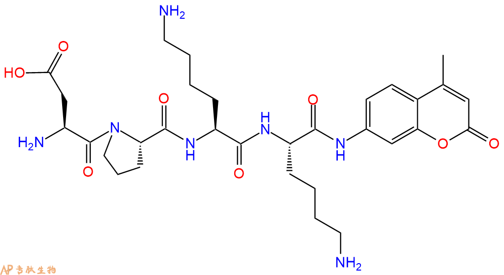 专肽生物产品H-Asp-Pro-Lys-Lys-AMC
