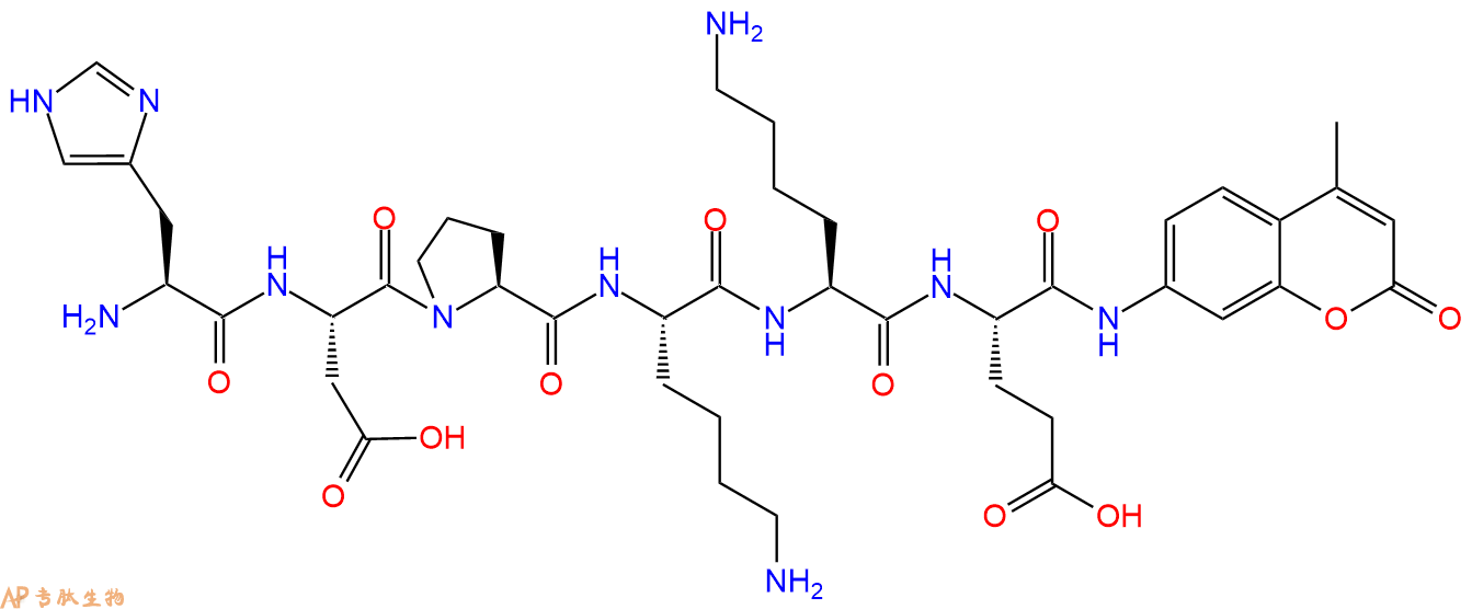 专肽生物产品H-Asp-Pro-Lys-Lys-Glu-AMC