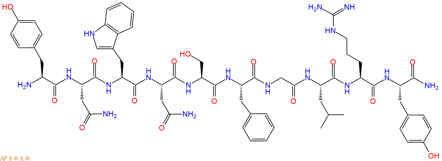 专肽生物产品吻素Kisspeptin - 10 (Kp-10), Metastin (110-119), Amide478507-53-8