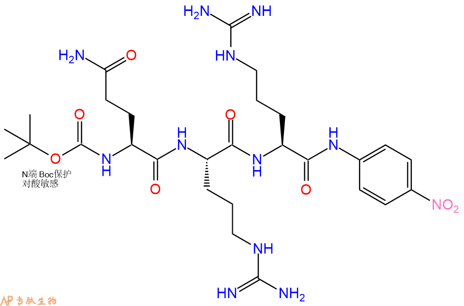 专肽生物产品Boc-Gln-Arg-Arg-pNA