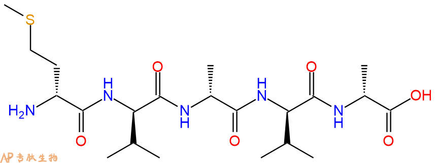 专肽生物产品H2N-DMet-DVal-DAla-DVal-DAla-COOH