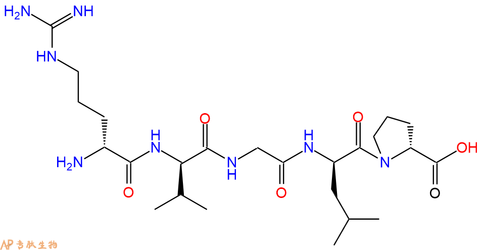 专肽生物产品H2N-DArg-DVal-Gly-DLeu-DPro-COOH