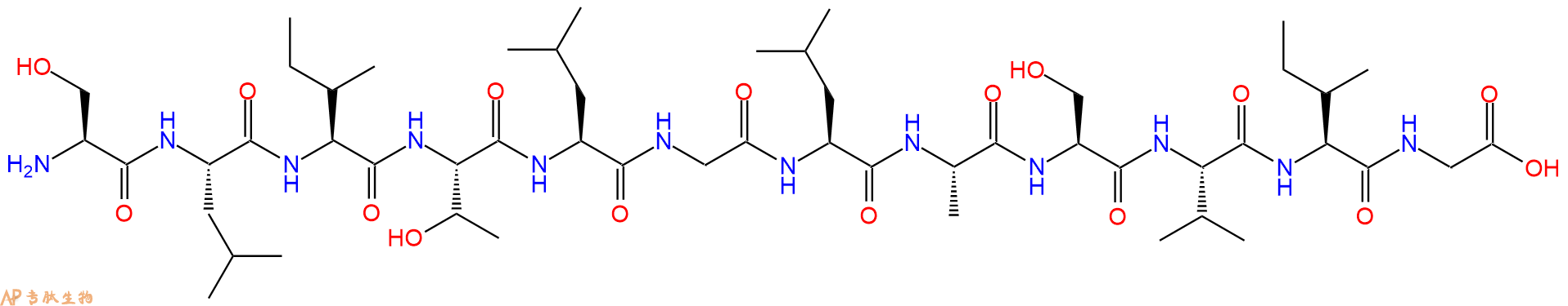 专肽生物产品H2N-Ser-Leu-Ile-Thr-Leu-Gly-Leu-Ala-Ser-Val-Ile-Gl