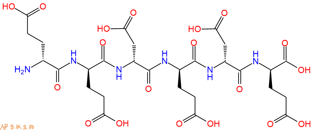 专肽生物产品H2N-DGlu-DGlu-DAsp-DGlu-DAsp-DGlu-COOH