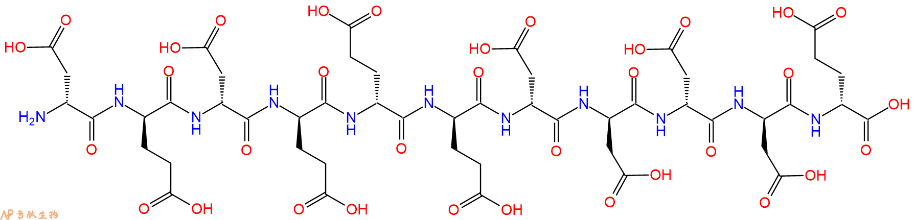 专肽生物产品H2N-DAsp-DGlu-DAsp-DGlu-DGlu-DGlu-DAsp-DAsp-DAsp-D