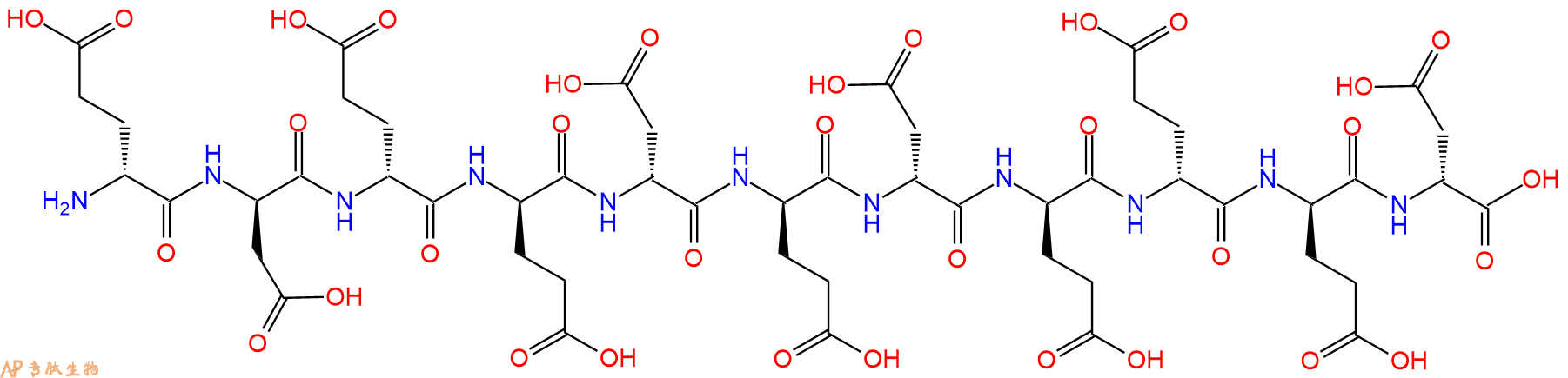 专肽生物产品H2N-DGlu-DAsp-DGlu-DGlu-DAsp-DGlu-DAsp-DGlu-DGlu-D