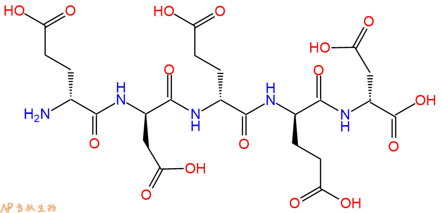 专肽生物产品H2N-DGlu-DAsp-DGlu-DGlu-DAsp-COOH
